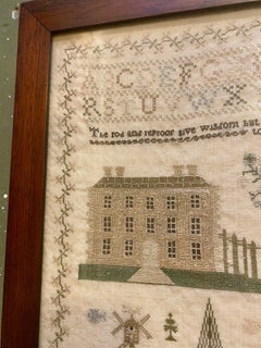 American Needlework Sampler by Maria Morris, 1827