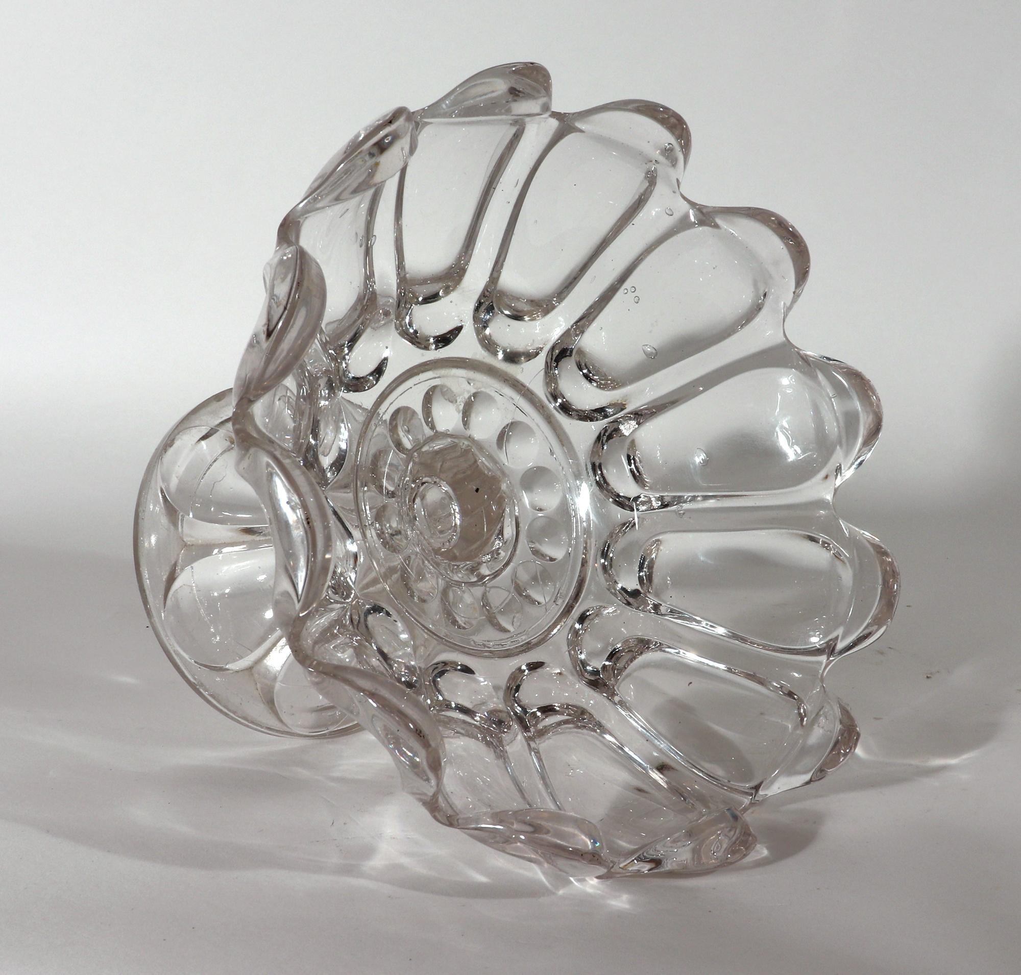 Classique américain Compotier américain sur pied en verre de Sandwich en vente