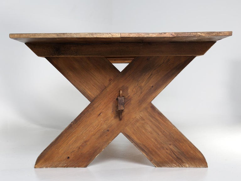 American Sawbuck Design Dining Table Made to Order For Sale at 1stDibs