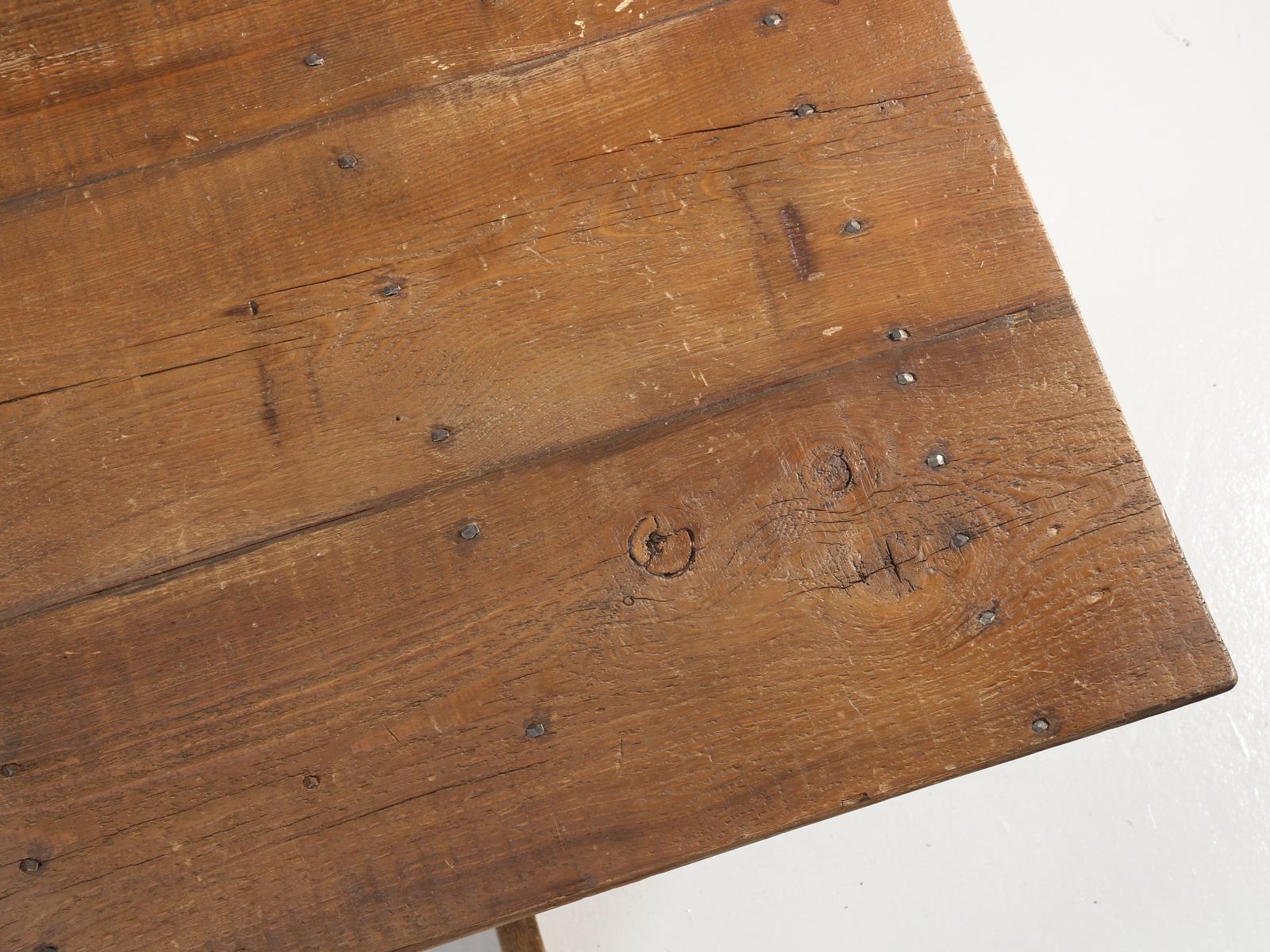 Fait main Table de salle à manger American Sawbuck Design Fabriquée sur commande en bois régénéré Toute taille en vente