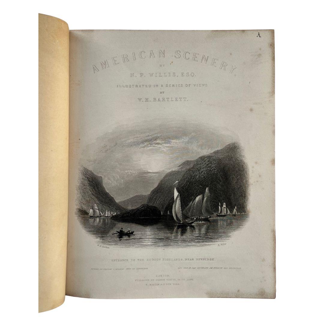 American Scenery by Willis with Engravings after Bartlett 1840 Original Books For Sale 7
