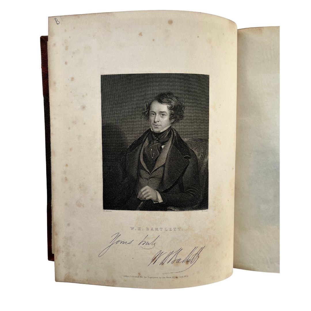 American Scenery by Willis with Engravings after Bartlett 1840 Original Books In Fair Condition For Sale In Montréal, CA