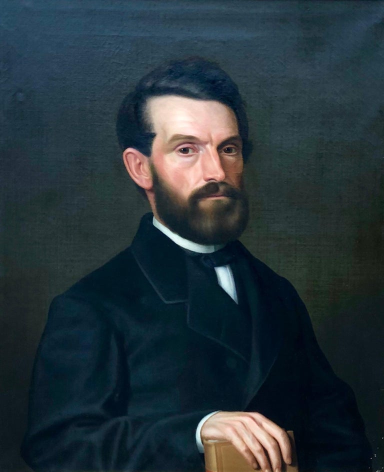 American School (19) Portrait of Headmaster, Painting For Sale at 1stdibs