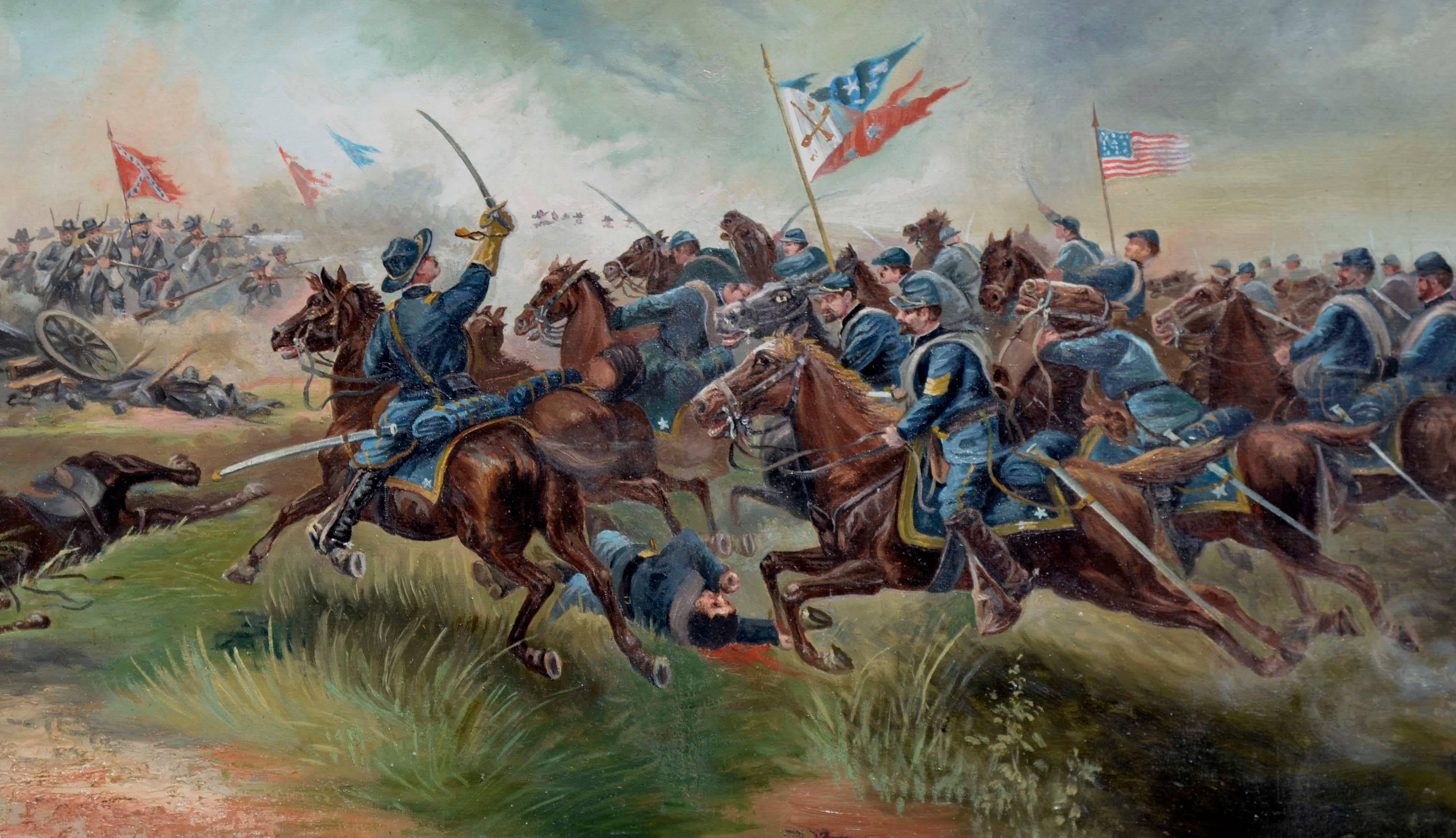 here fell custer painting