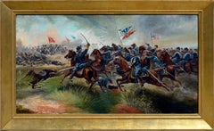 Sackett's Calvary Charge of the 9th New York Volunteers - Late 19thC. Figurative