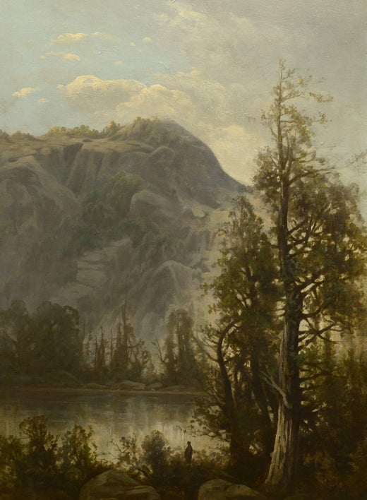 American School 19 Western Landscape Painting At 1stdibs