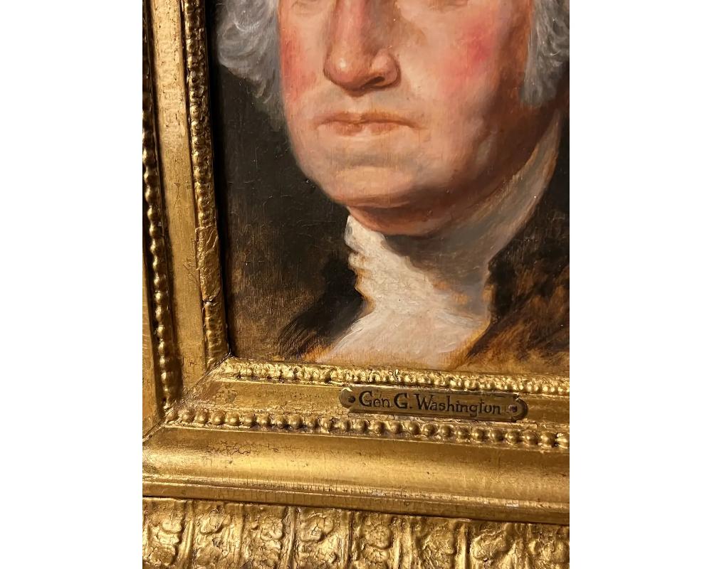 American School 19th Century Portrait of George Washington after Gilbert Stuart  For Sale 1