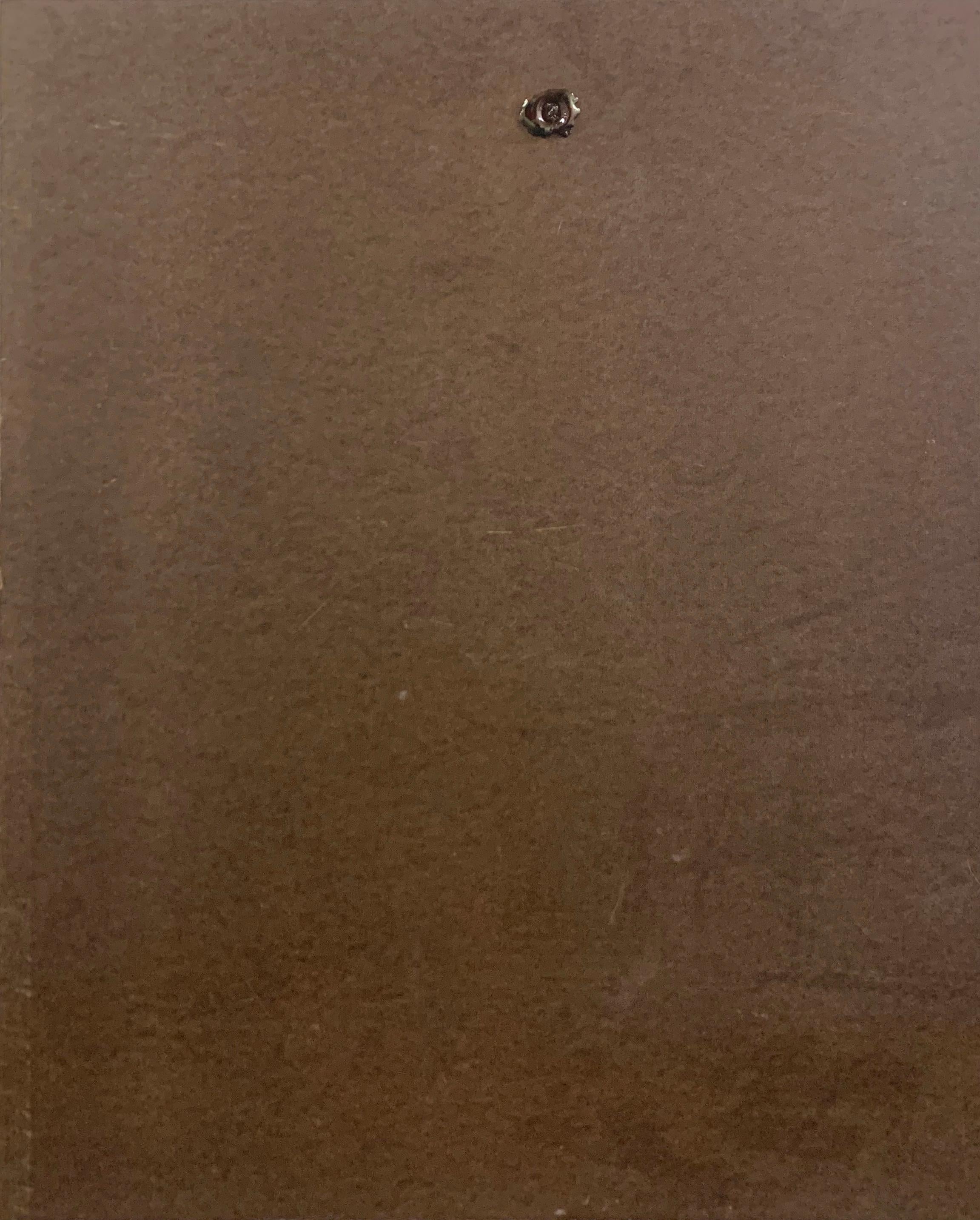 American school, Signed indistinctly lower right and dated 1988.

A bravura, psychologically-penetrating oil study of a man, shown wearing a turban and contrasted against a scumbled saffron and chestnut background. 


