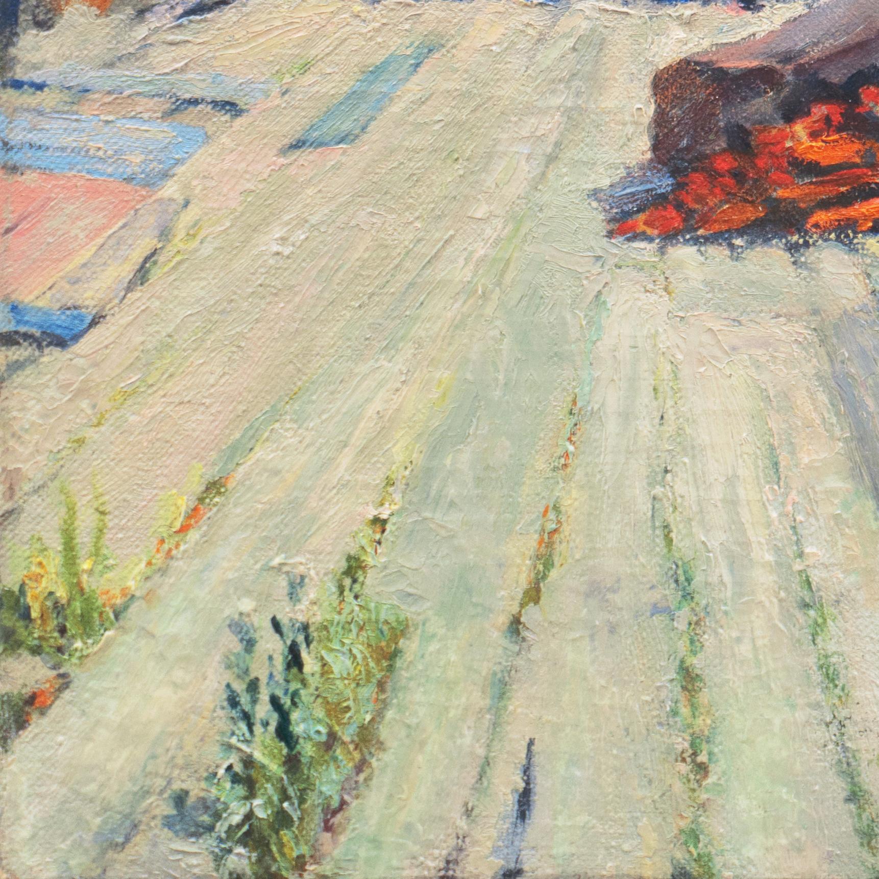 'Wharf with Dock Workers', American School, Oakland, San Francisco Bay Area Oil For Sale 1