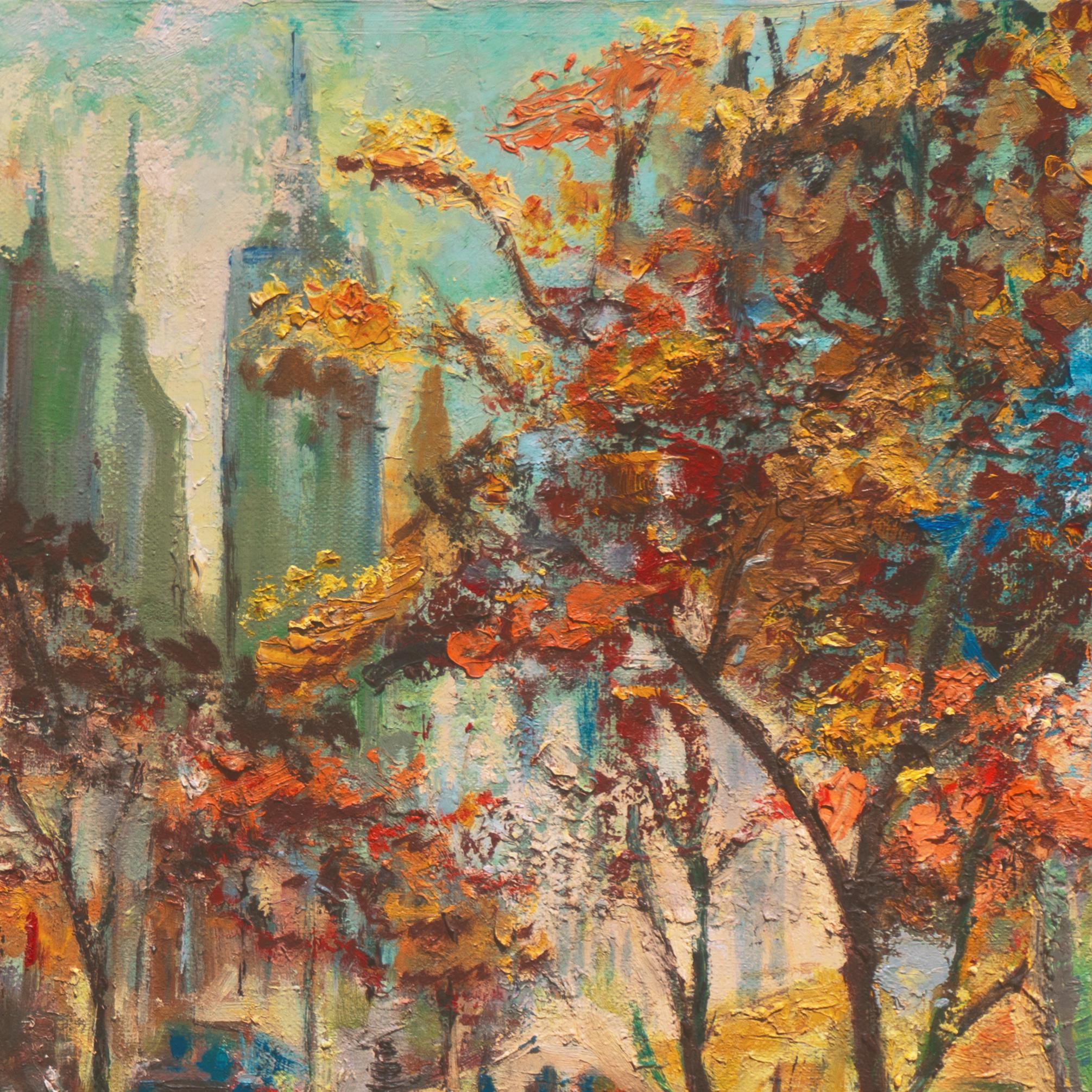 Autunno a New York, Empire State Building dalla Fifth Avenue', Vintage Manhattan 1