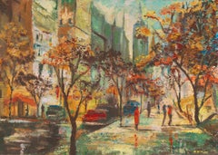'Fall in New York, Empire State Building from Fifth Avenue', Vintage Manhattan