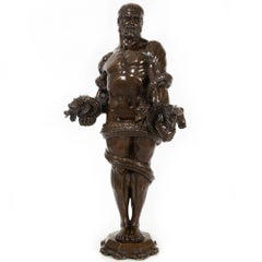 American School Art Deco Bronze Sculpture “Hercules & The Hydra” ca. 1940s