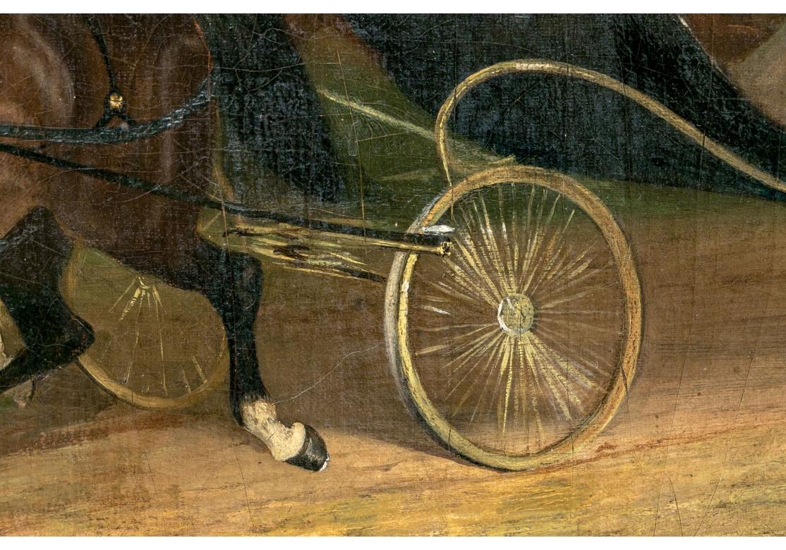 American School Oil On Canvas Laid On Board, 