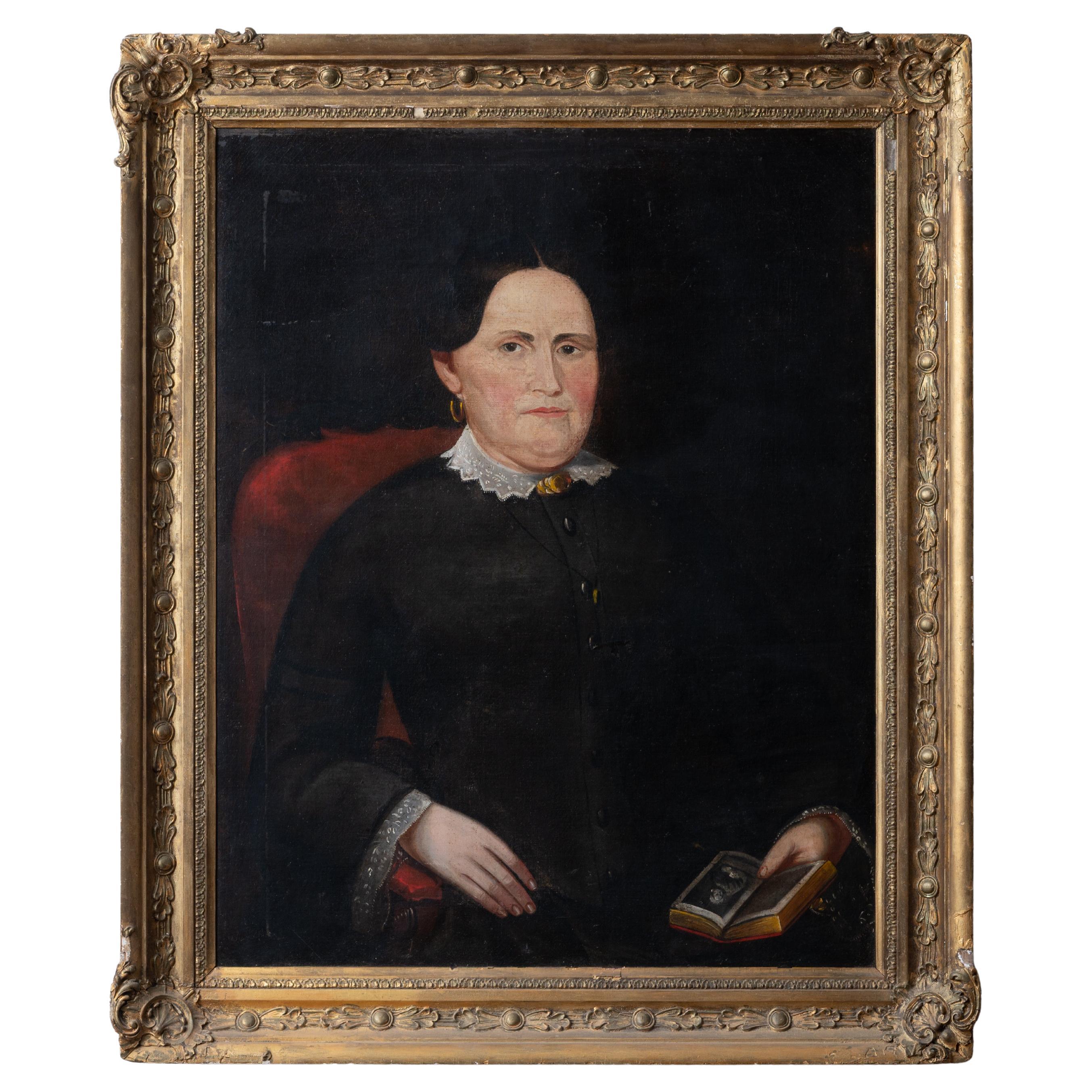 Ritratto di signora di scuola americana, 1840 ca.
