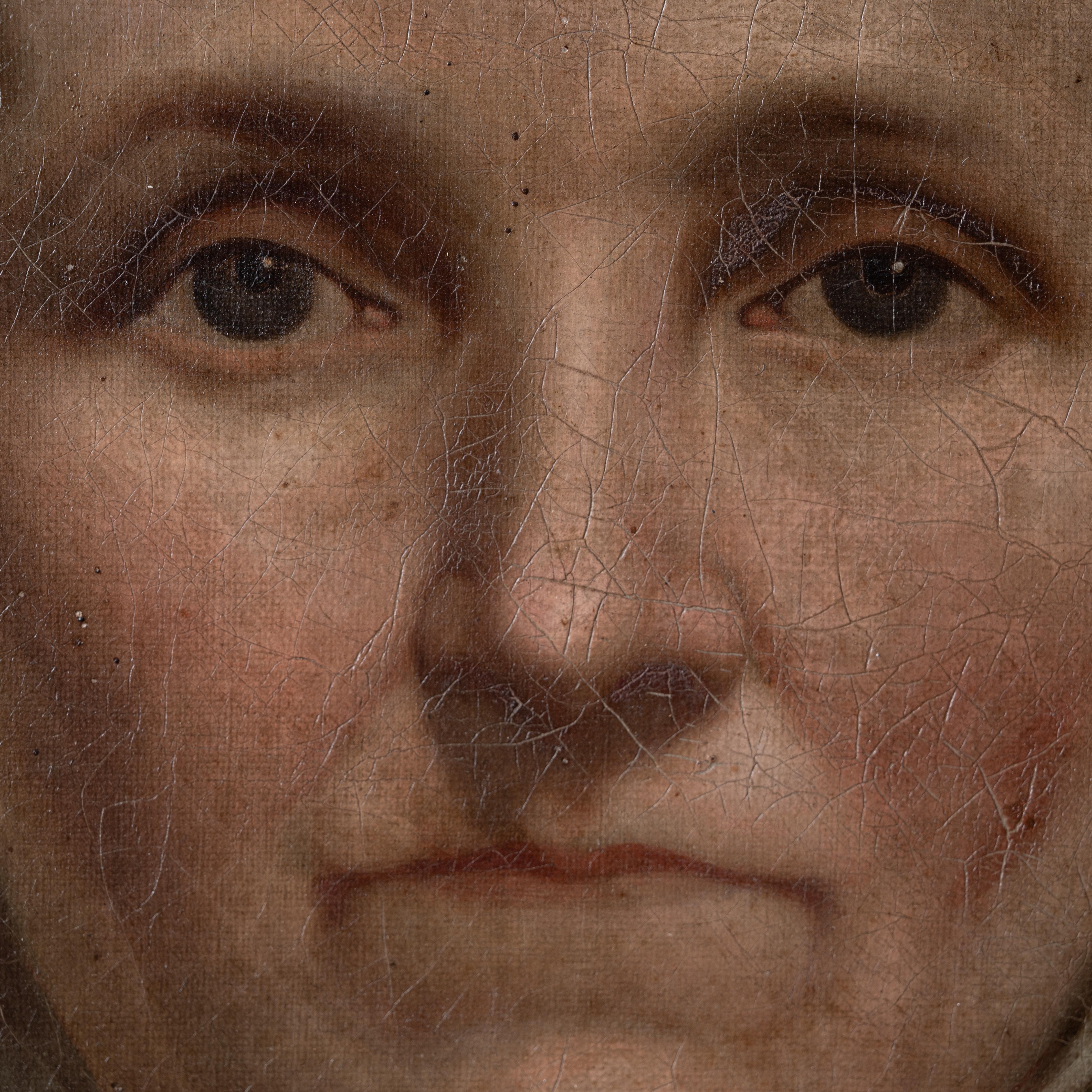 American School Portrait Painting, 19th Century For Sale 3