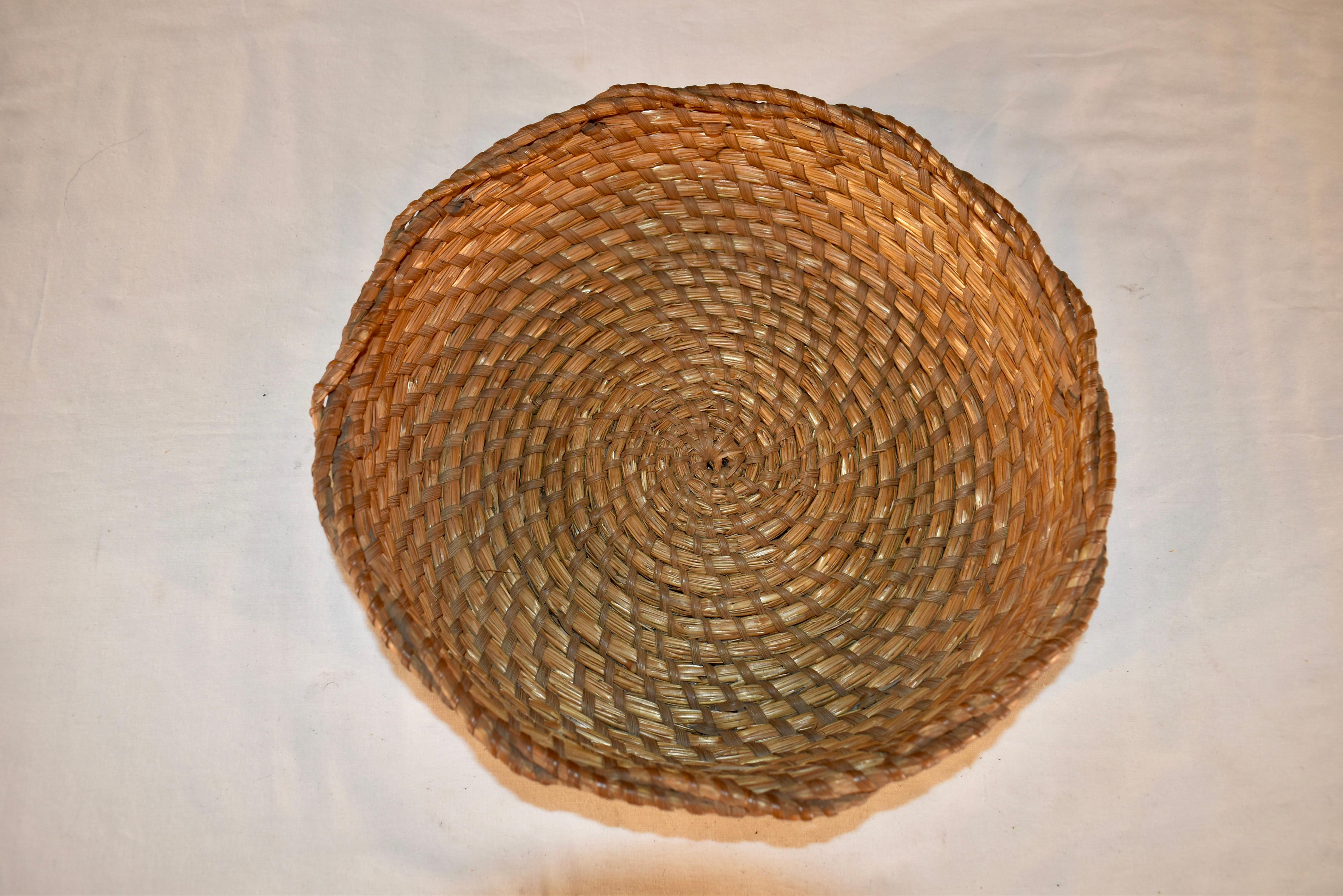 Cestino americano in seagrass, CIRCA 1920 In condizioni buone in vendita a High Point, NC