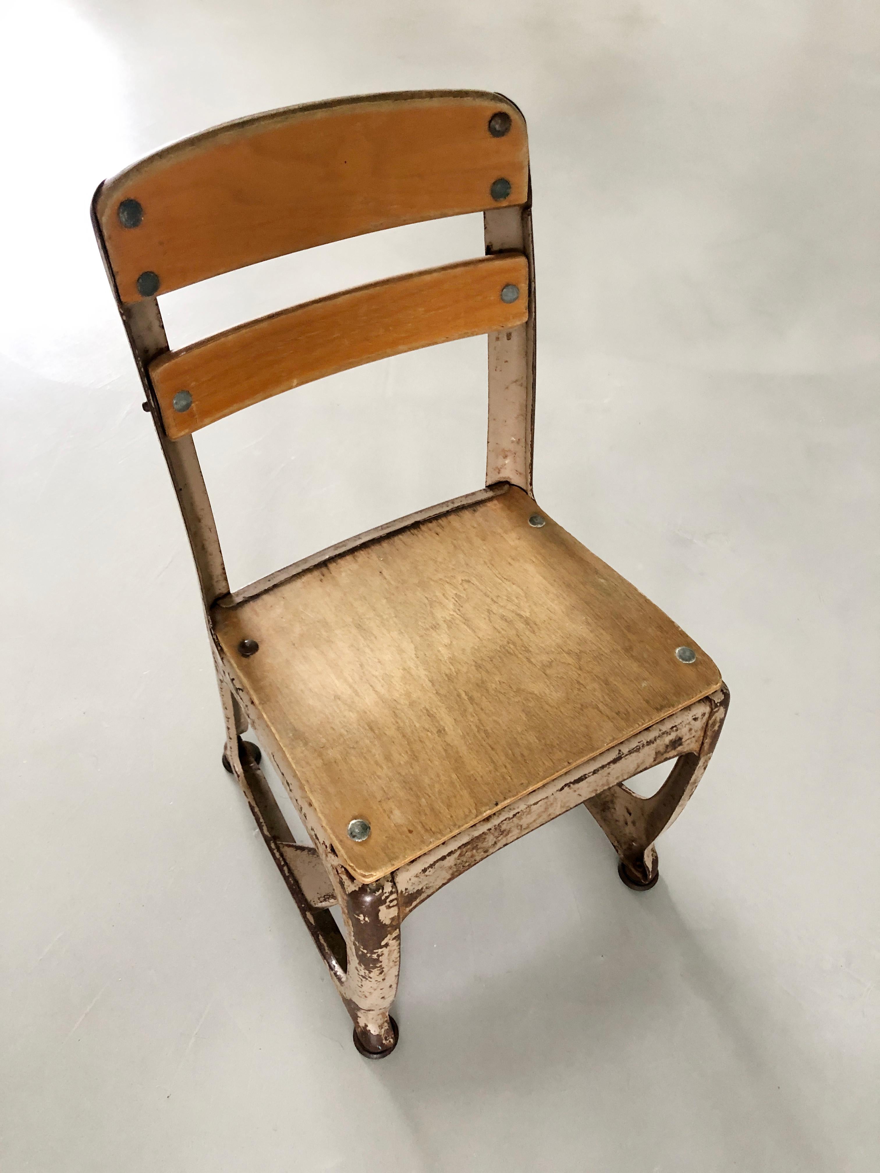 Metal American Seating Envoy No.11 Childs Chair 1940's For Sale