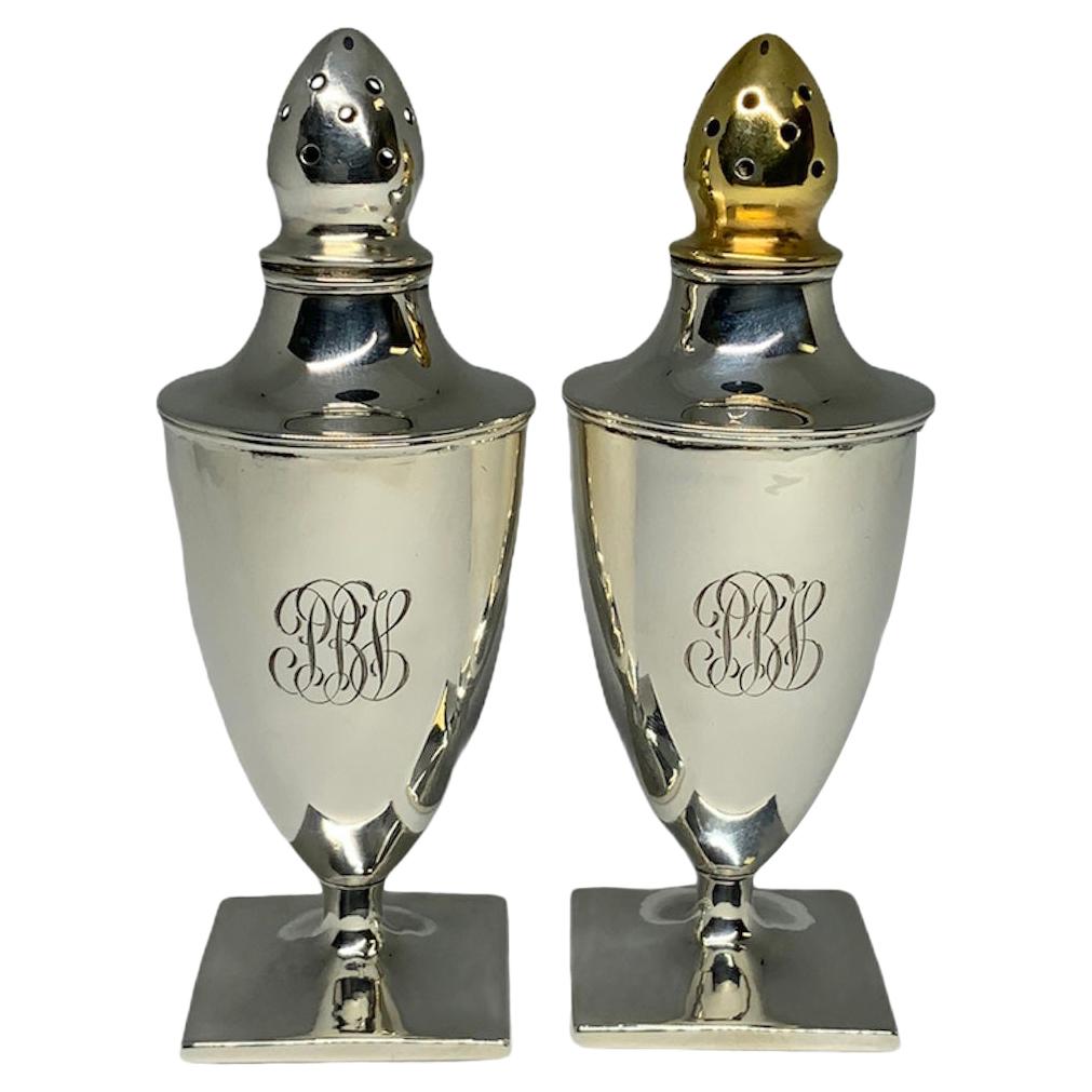 American Set of Sterling Salt and Pepper Shakers