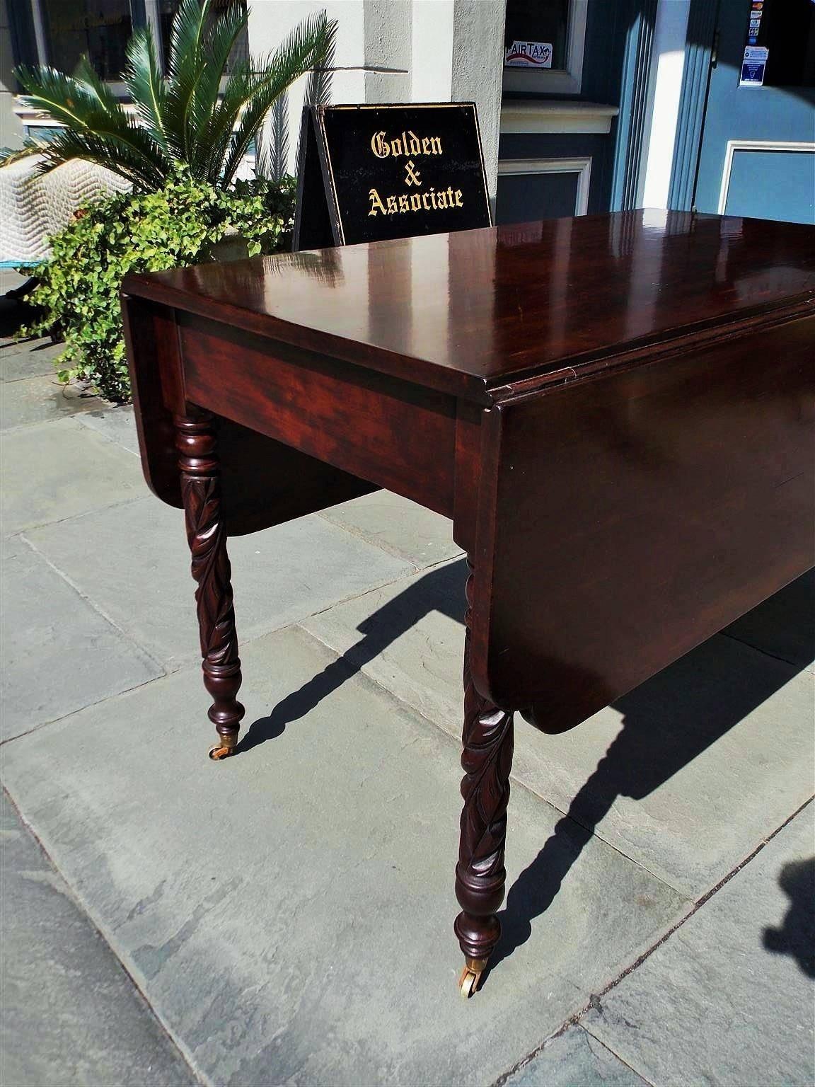 antique drop leaf table with wheels