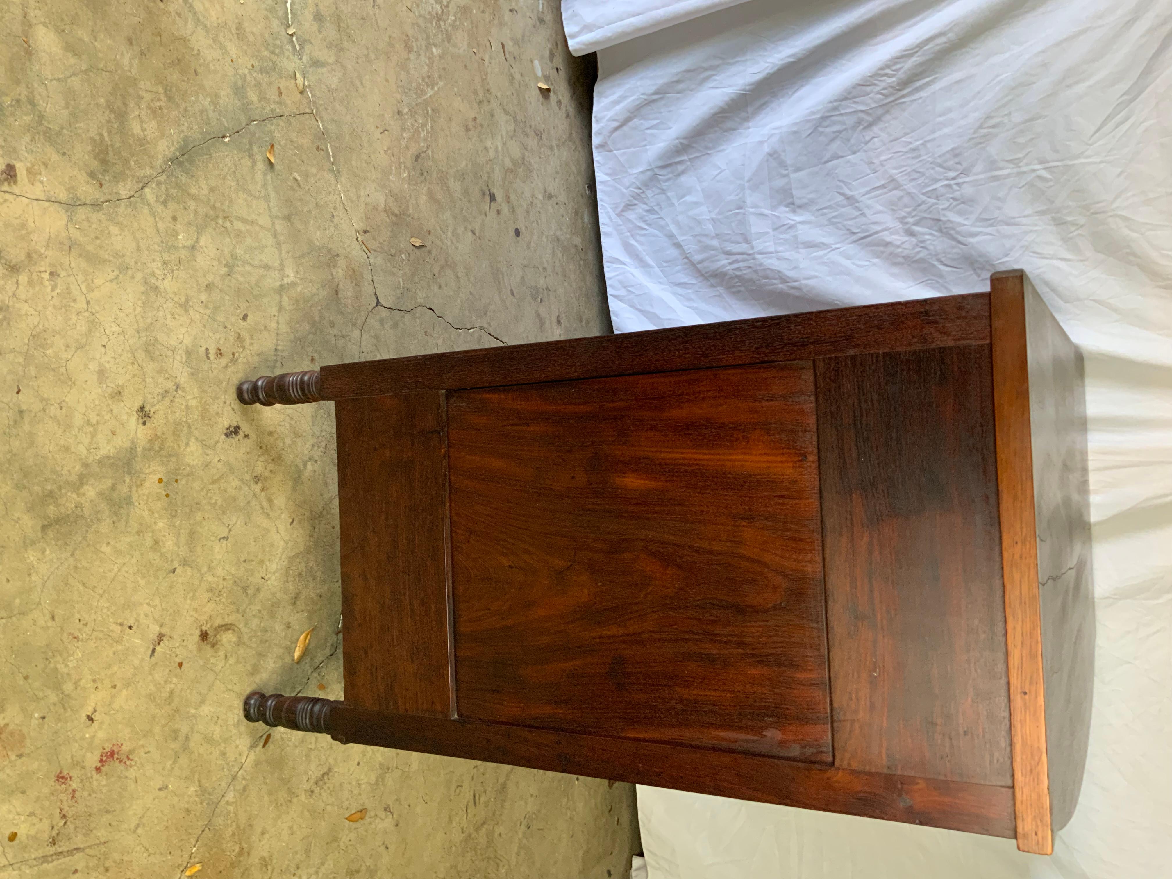 American Bow Front Sheraton Chest For Sale 3
