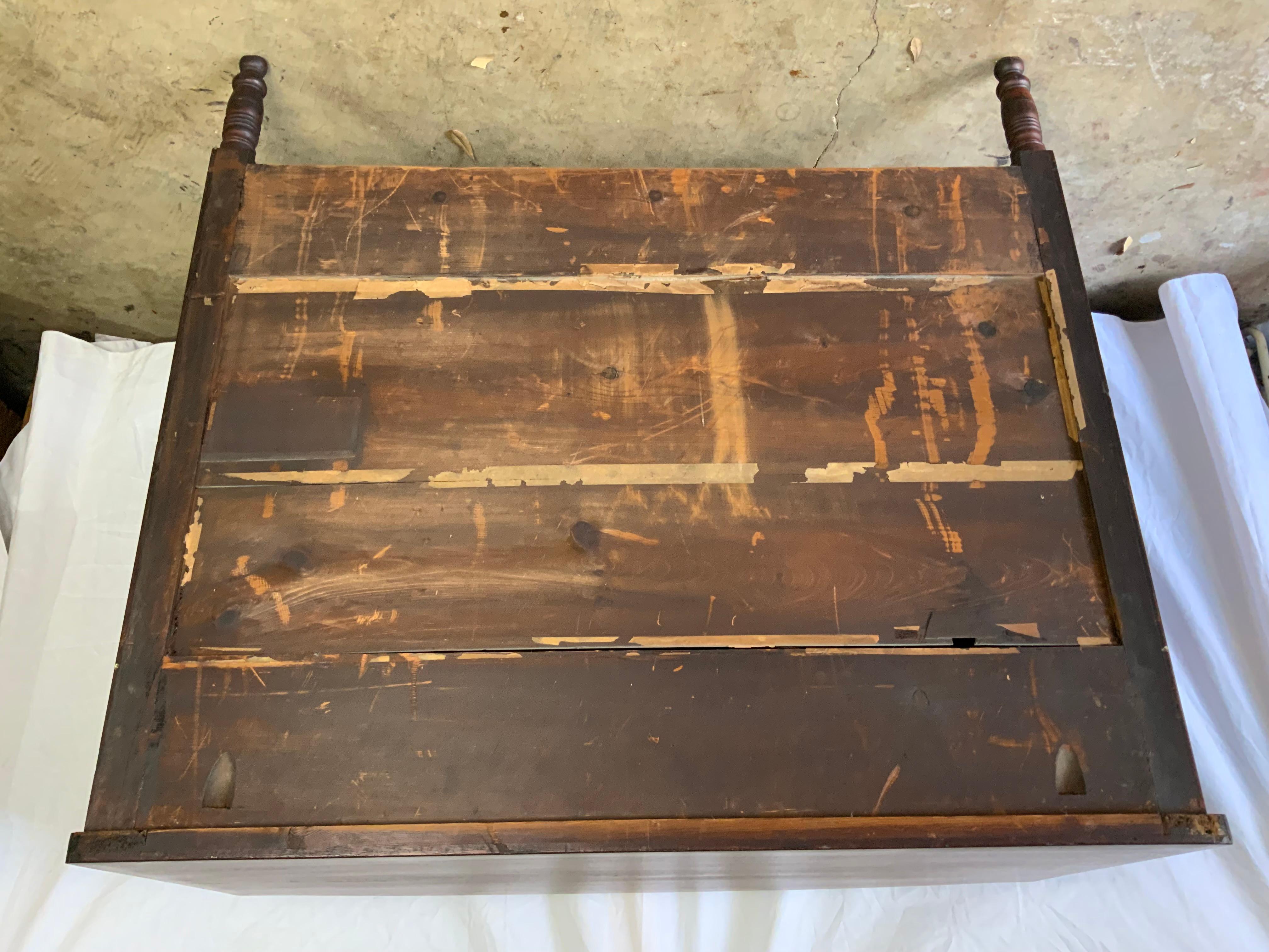 American Bow Front Sheraton Chest For Sale 4