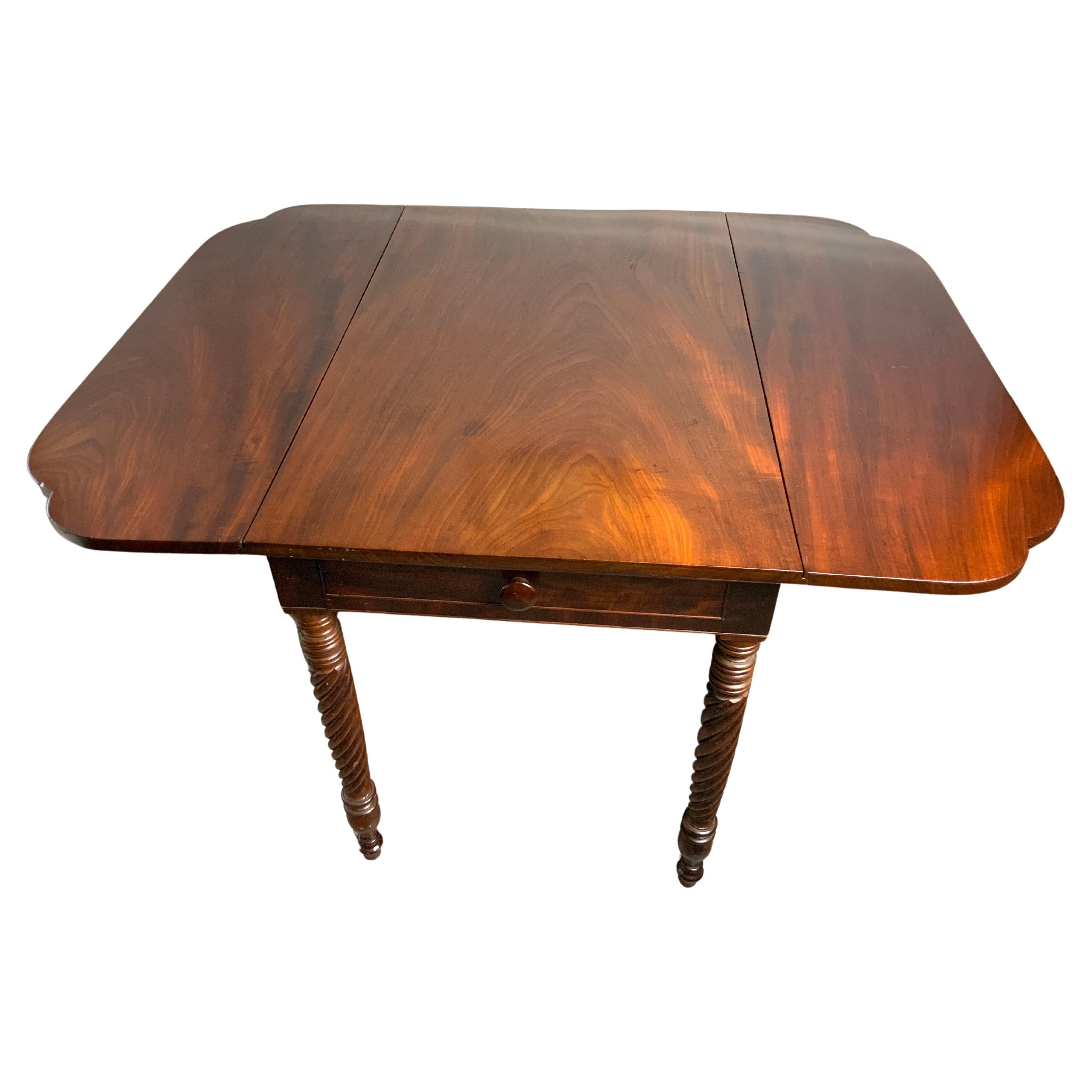 American Sheraton Mahogany Table For Sale