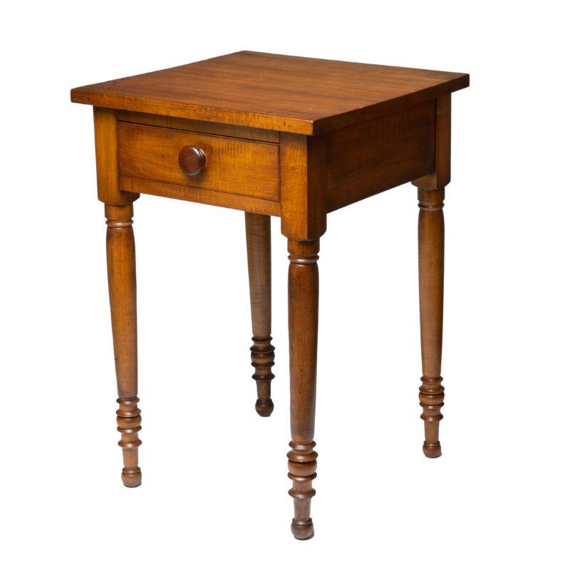 American Sheraton Maple One Drawer Stand, 1830 9