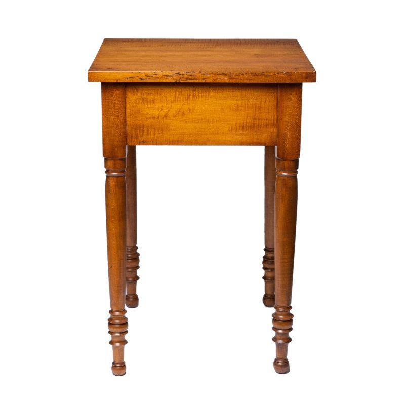 19th Century American Sheraton Maple One Drawer Stand, 1830