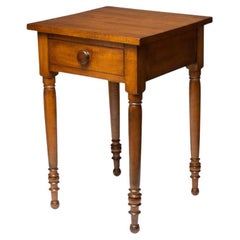 American Sheraton Maple One Drawer Stand, 1830