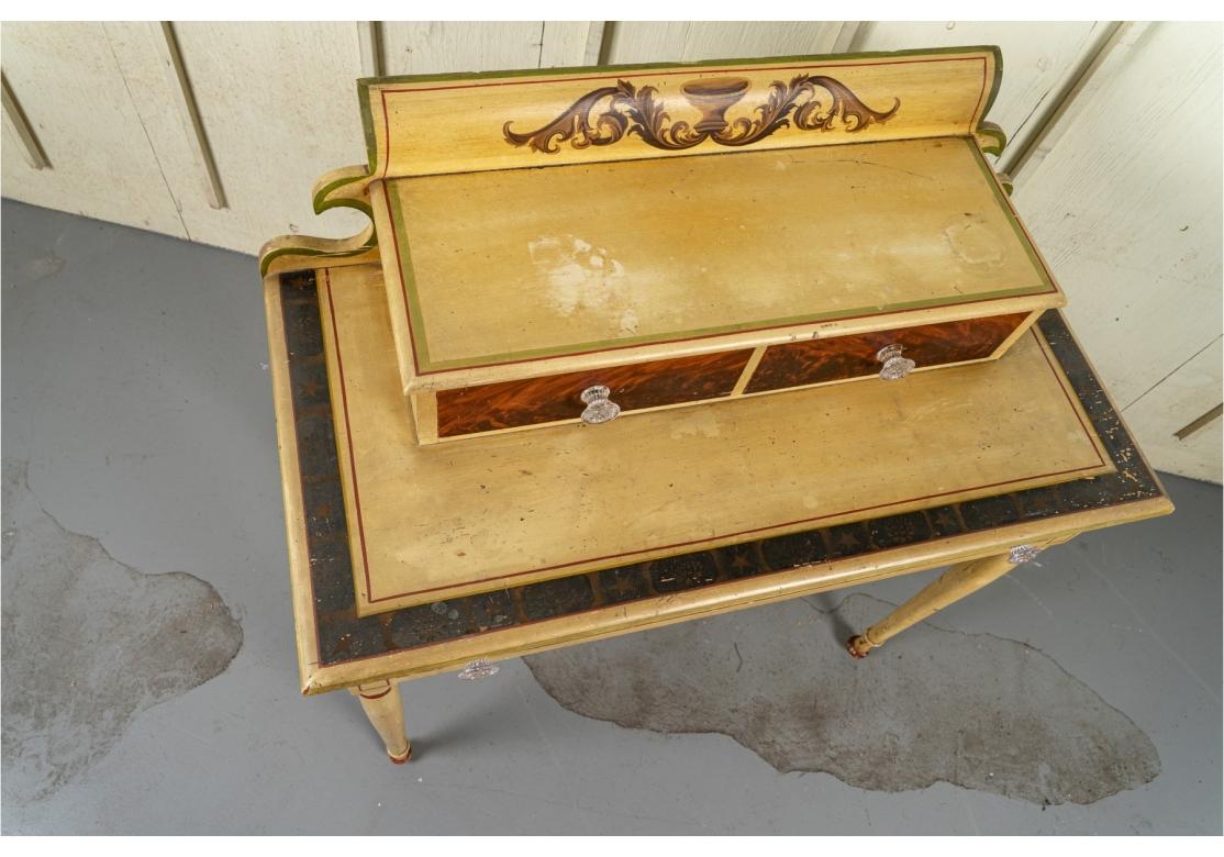 American Sheraton Style Painted Dressing Table For Sale 10