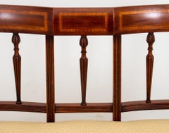 American Sheraton Style Upholstered Settee / Sofa