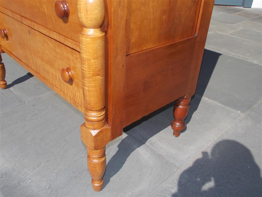 antique tiger maple dresser