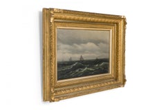 American Ships at Sea Painting