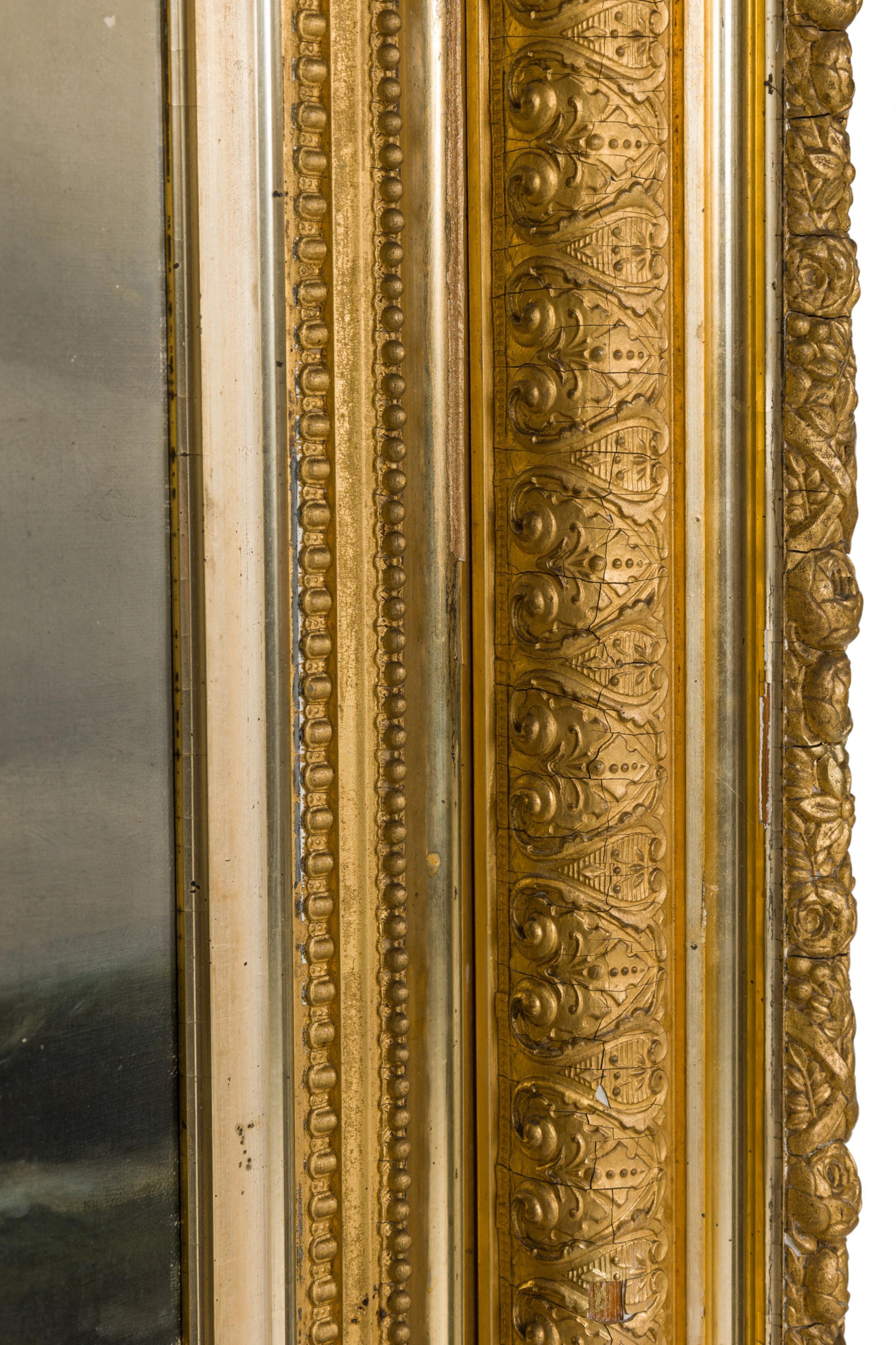 19th Century American Ships at Sea Painting For Sale