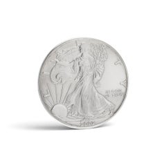 American Silver Eagle 2002 1oz Fine Silver Dollar, US Mint Bullion Coin