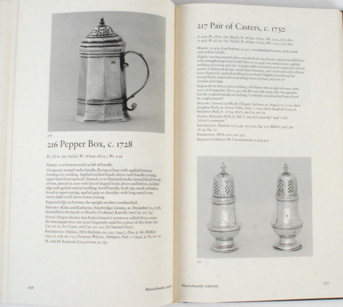 American Silver in the Museum of Fine Arts Boston, Vols. I & II, Signed 1st Ed For Sale 6