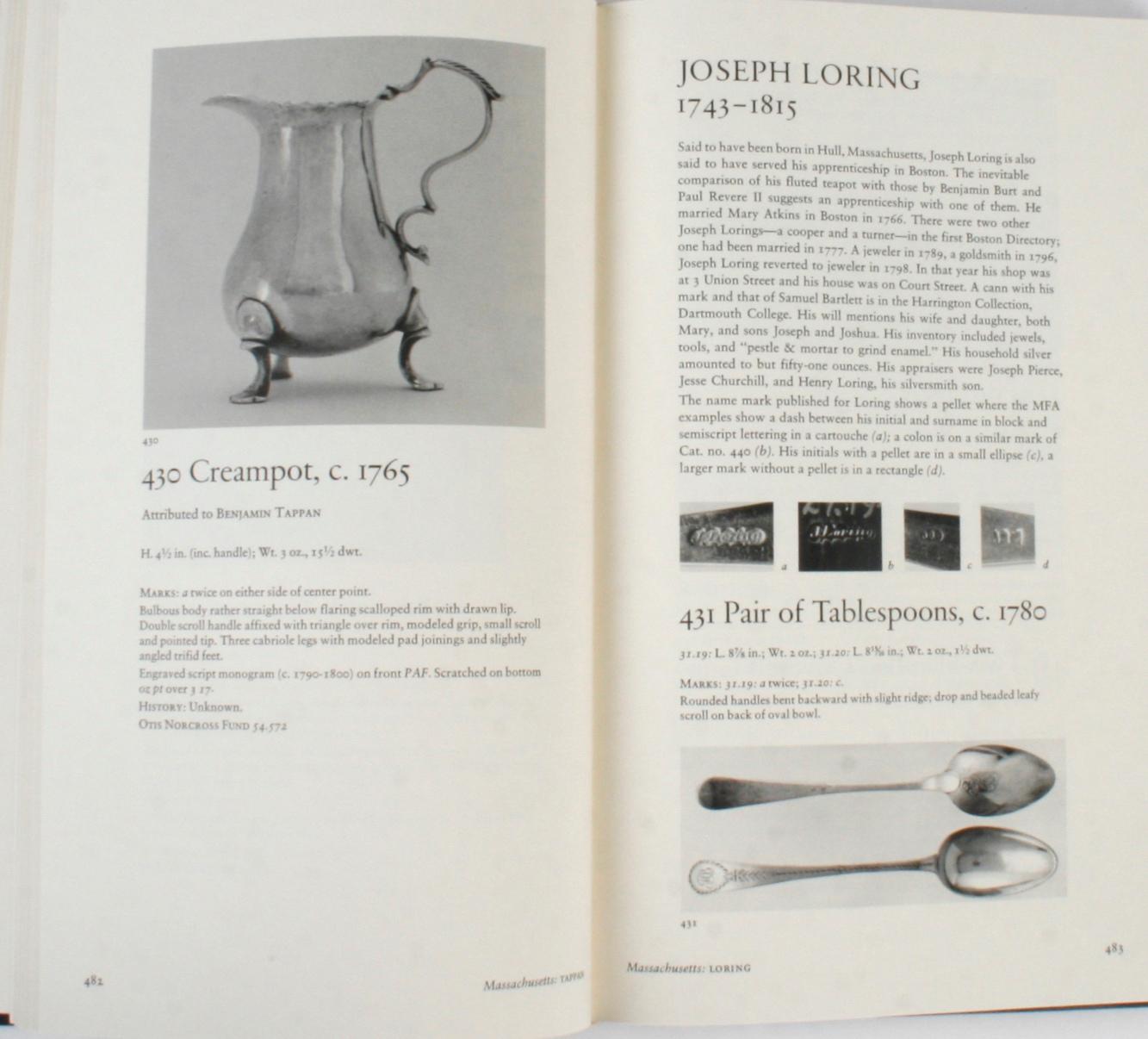 American Silver in the Museum of Fine Arts Boston, Vols. I & II, Signed 1st Ed For Sale 13