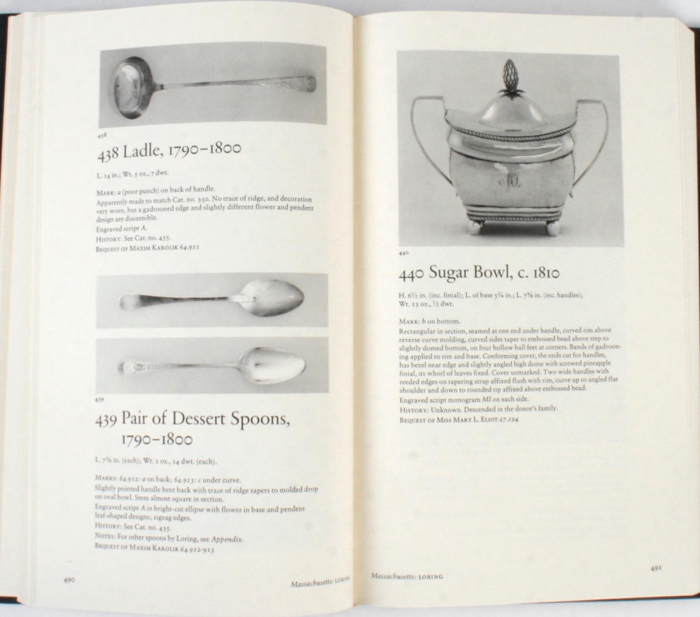 American Silver in the Museum of Fine Arts Boston, Vols. I & II, Signed 1st Ed For Sale 14