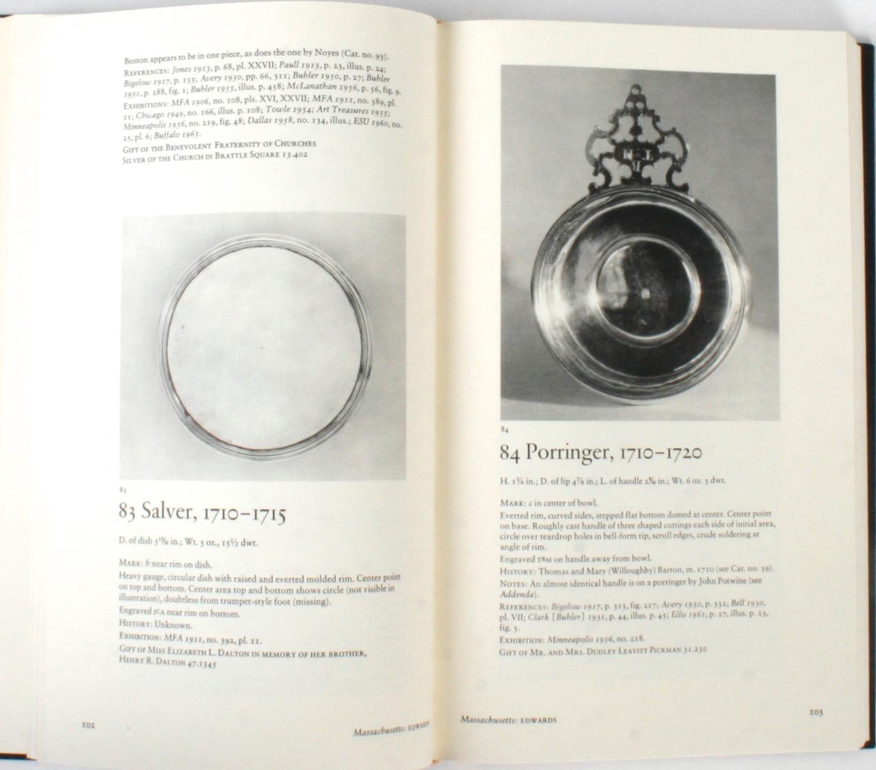 Paper American Silver in the Museum of Fine Arts Boston, Vols. I & II, Signed 1st Ed For Sale