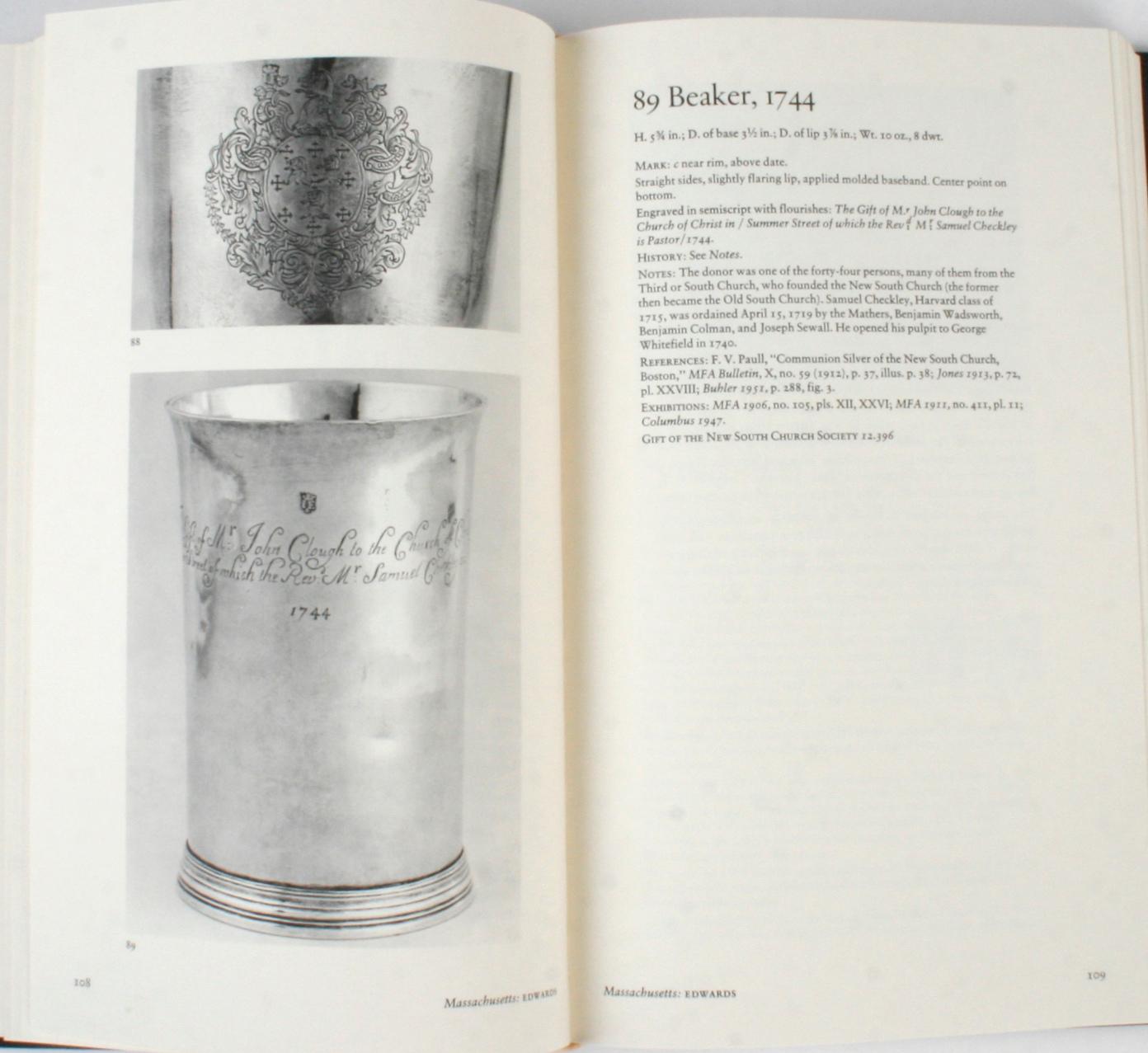American Silver in the Museum of Fine Arts Boston, Vols. I & II, Signed 1st Ed For Sale 1