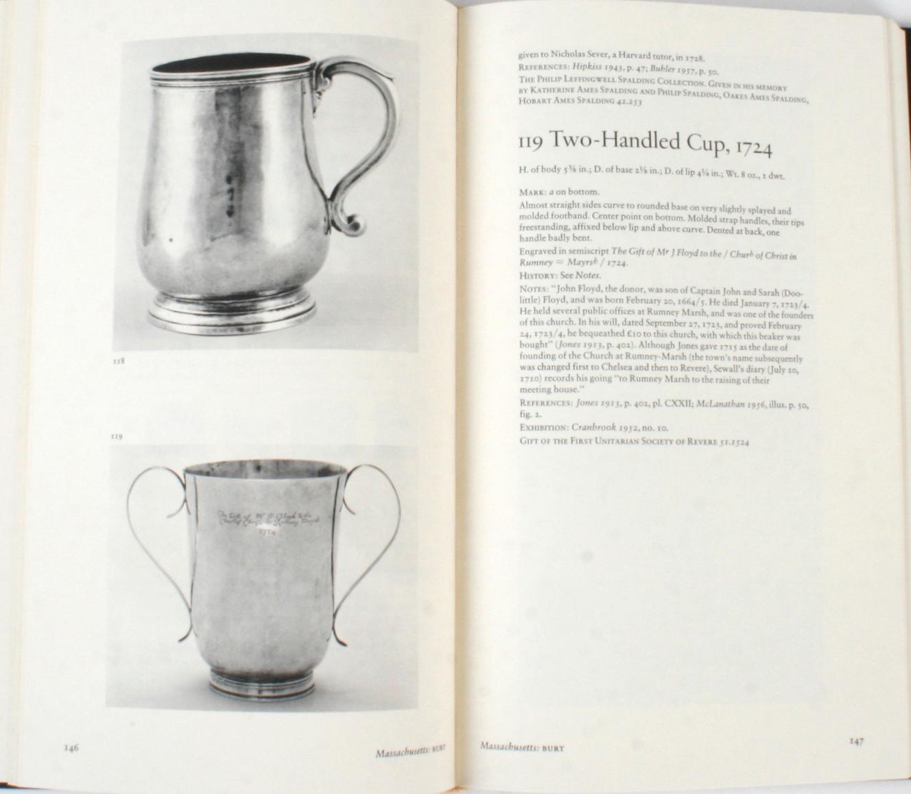 American Silver in the Museum of Fine Arts Boston, Vols. I & II, Signed 1st Ed For Sale 2