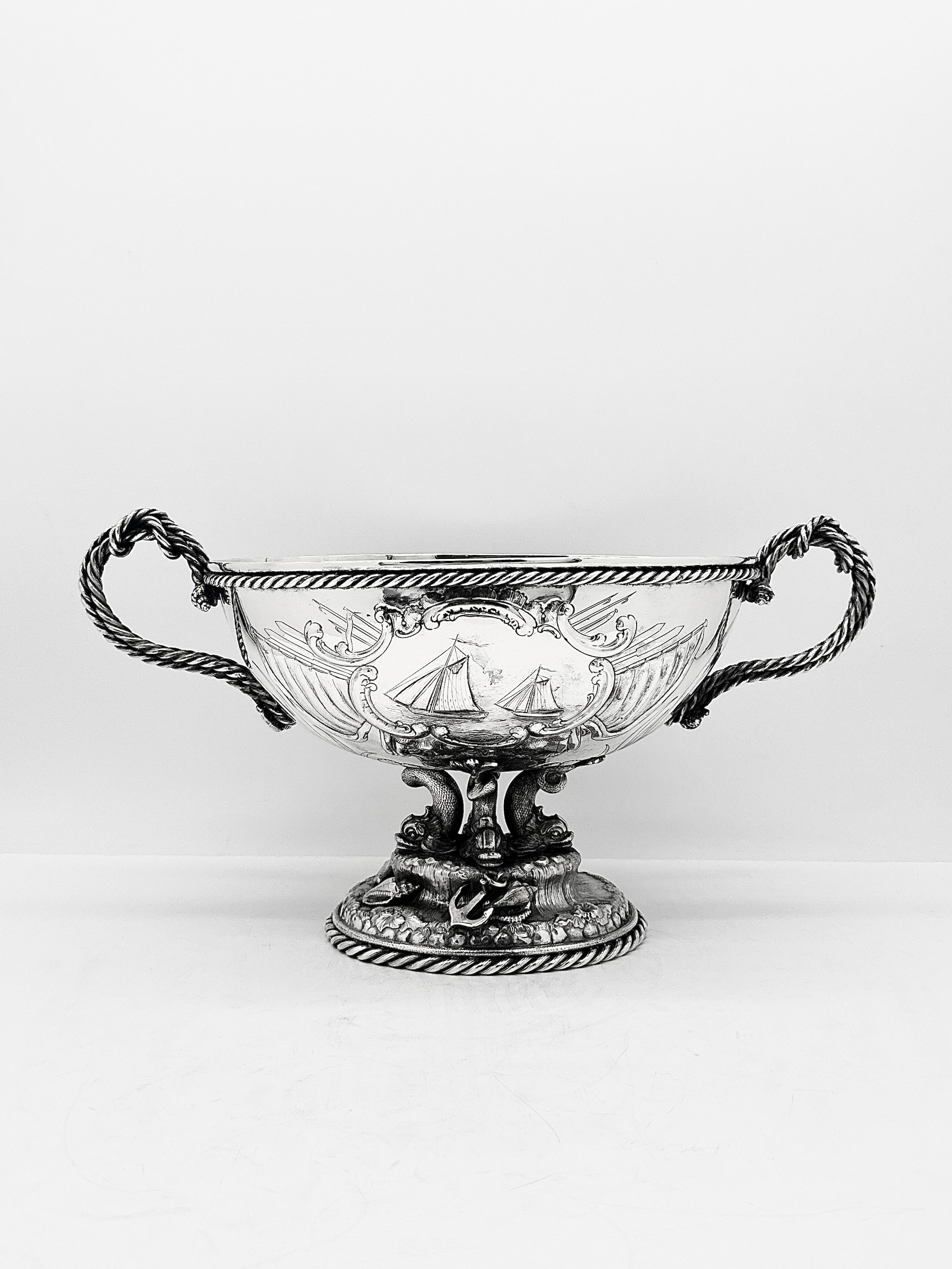 American Silver Marin Schale (amerikanisch) im Angebot