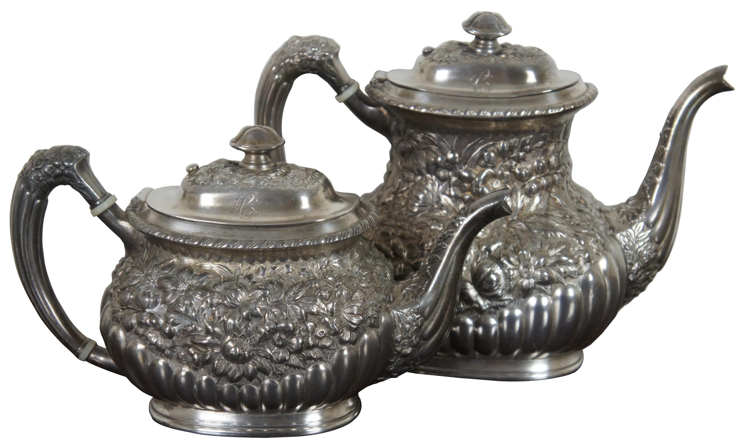 victorian plate silver tea set