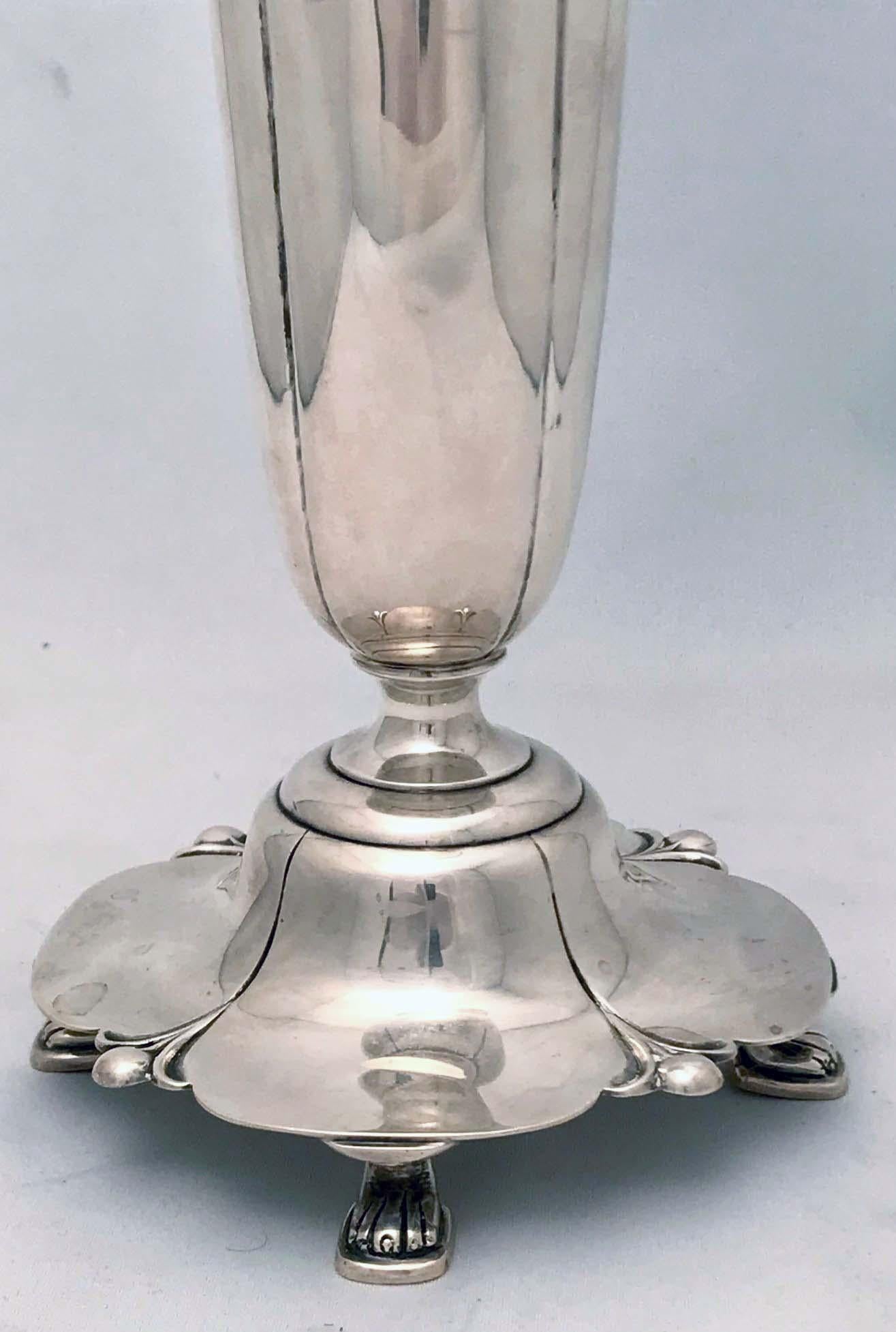 American Silver Vase 