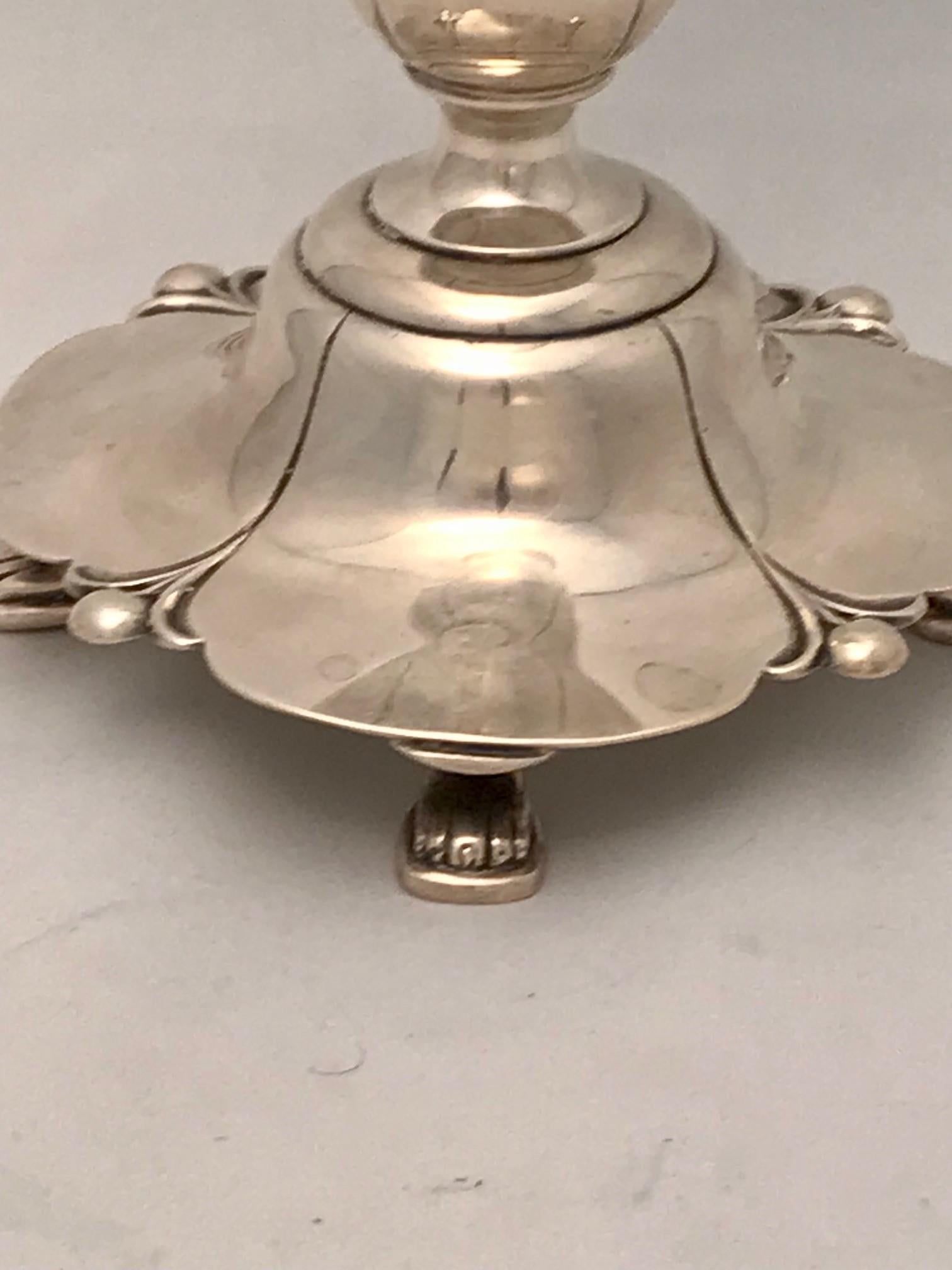 Amerikanische Silbervase „Lotus“-Muster von Percy Bertram Ball für Watson Silver im Angebot 4