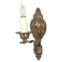American Single Brass Sconce