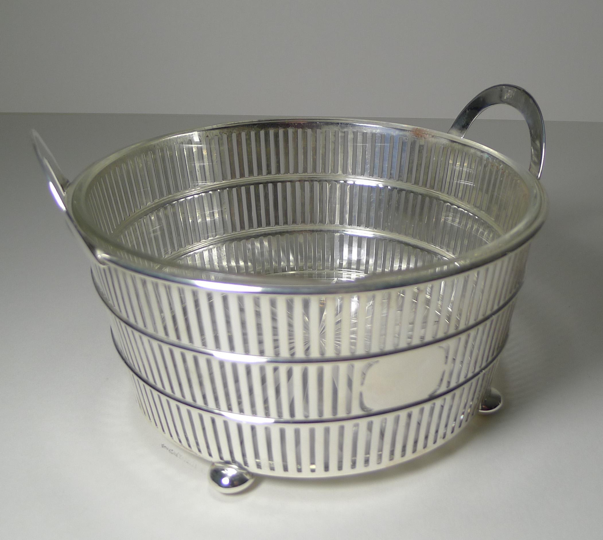 American Solid / Sterling Silver Ice Bowl / Bucket C.1920, Watson 6