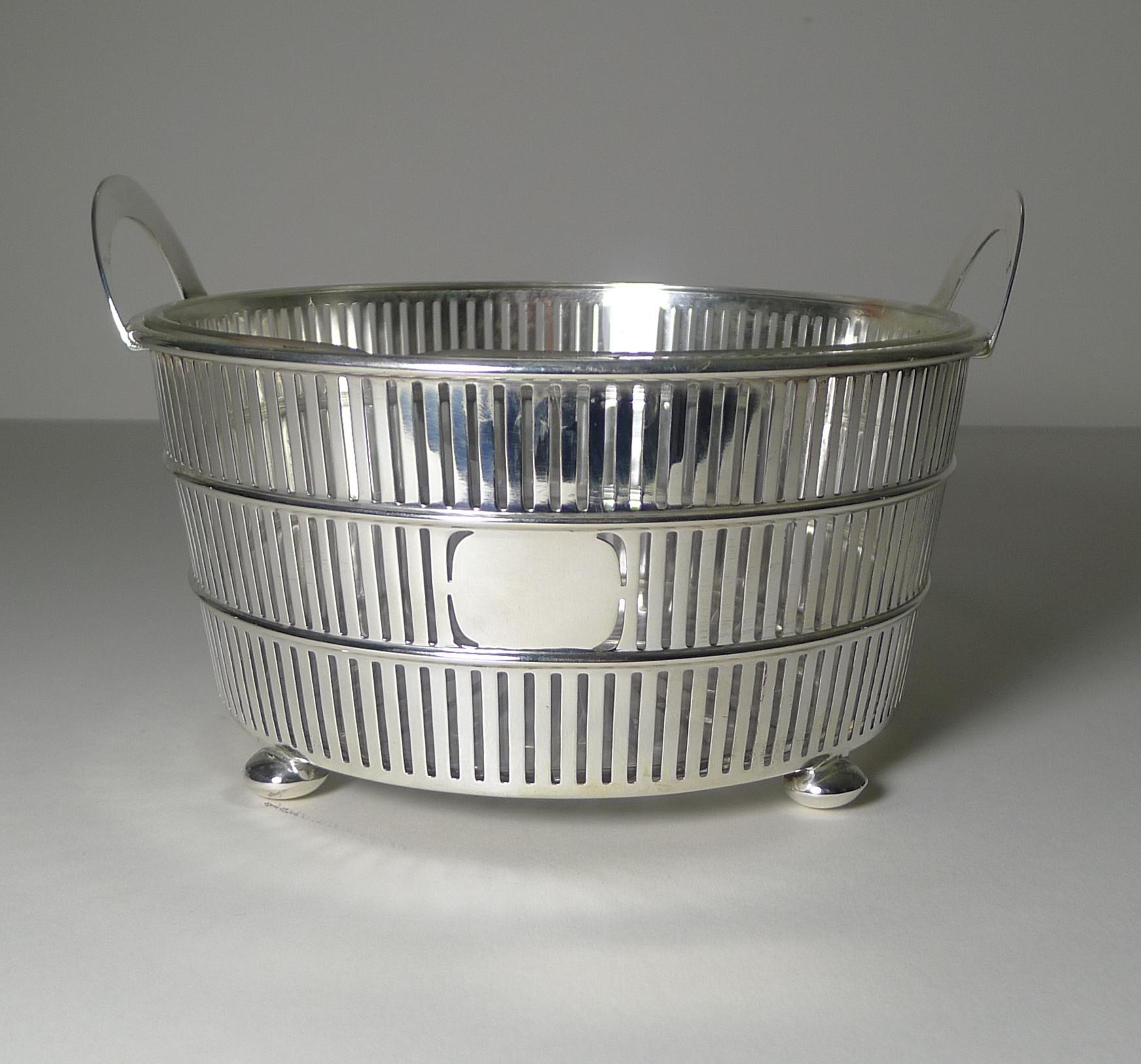 American Solid / Sterling Silver Ice Bowl / Bucket C.1920, Watson 7