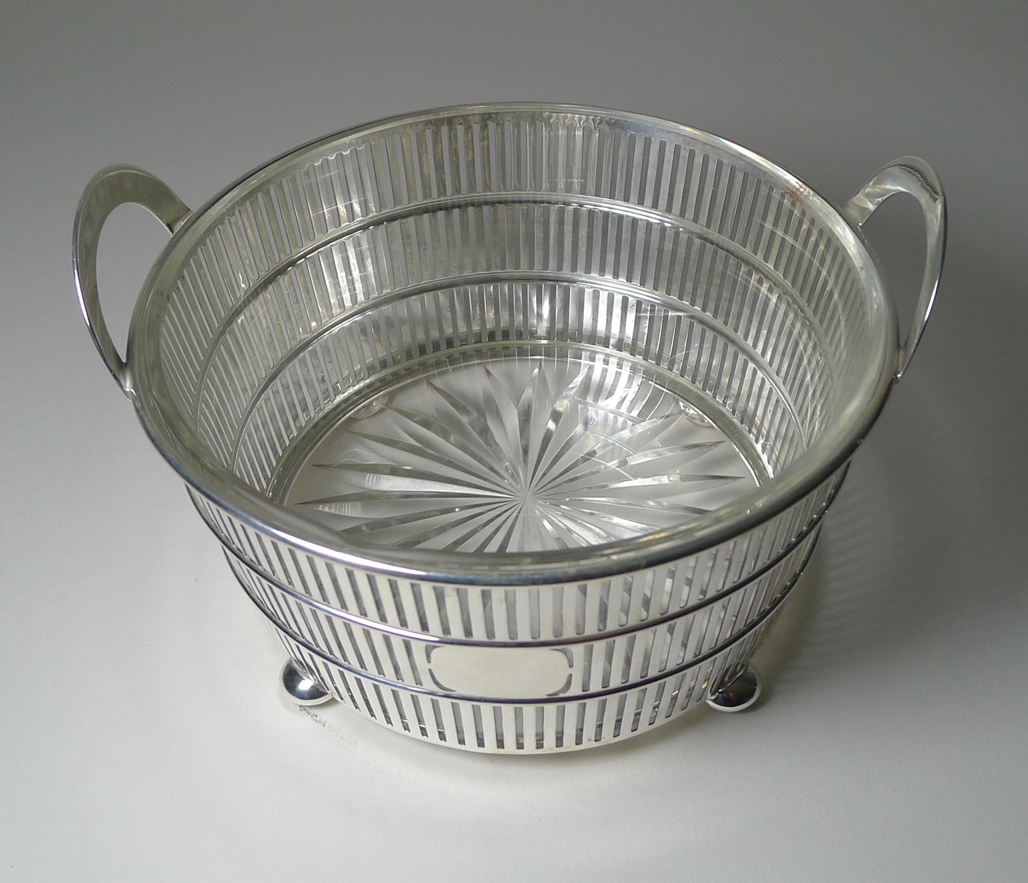 American Solid / Sterling Silver Ice Bowl / Bucket C.1920, Watson 8