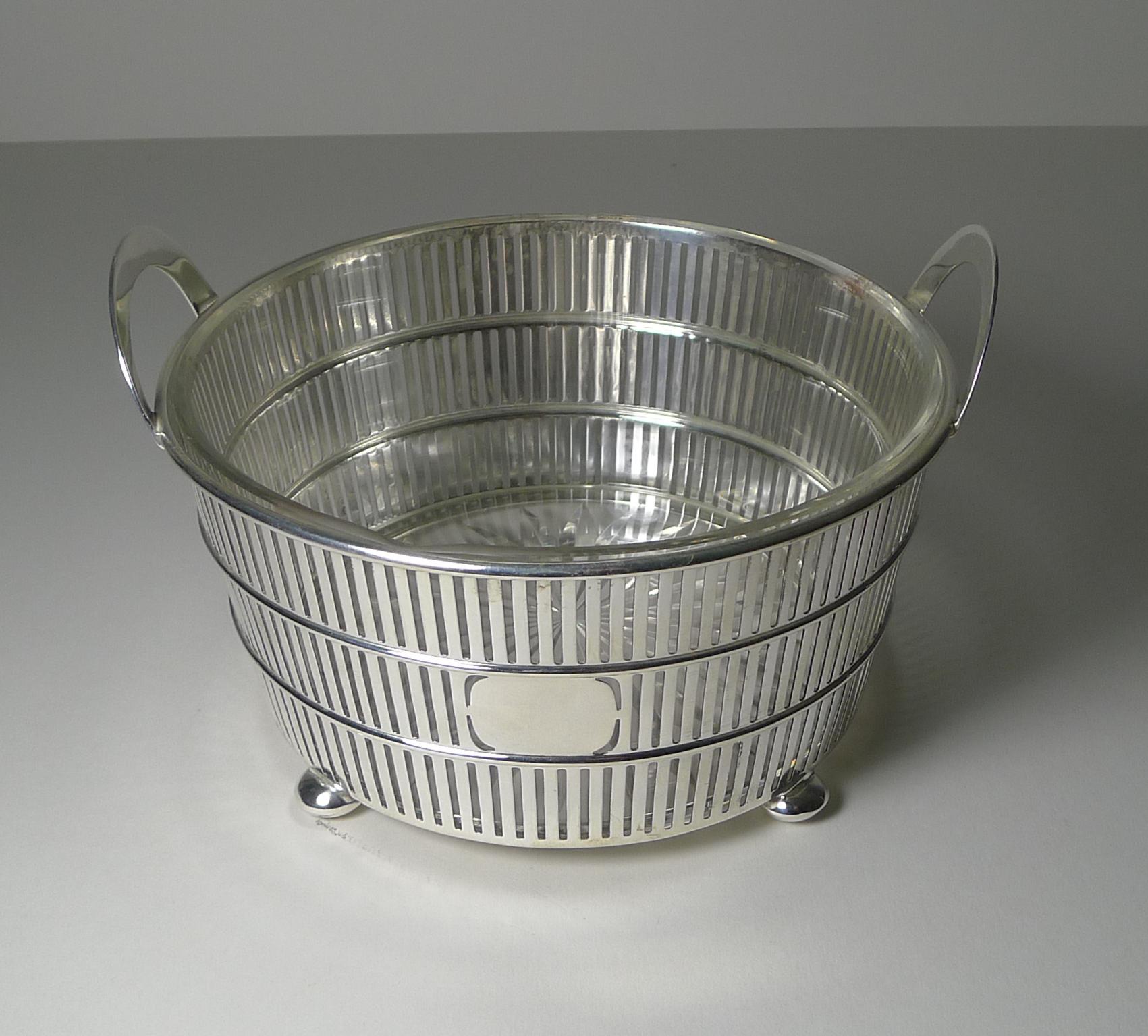 American Solid / Sterling Silver Ice Bowl / Bucket C.1920, Watson 9